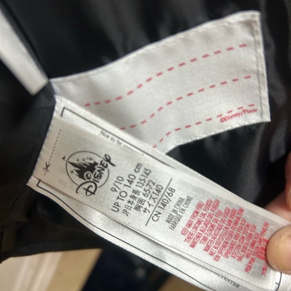 NWOT size 8/10 Disney Cars Lightening McQueen Jacket 95 patchwork black and red - Picture 8 of 11